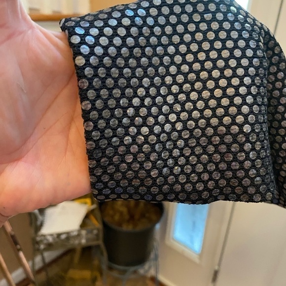 VINTAGE ST JOHN BY MARIE GRAY BLUE & BLACK KNIT DRESS MEASUREMENTS PROVIDED - Picture 8 of 8